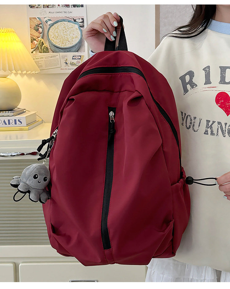 双肩包男轻量化徒步登山包高中学生外出旅游书包休闲轻便小背包女详情9