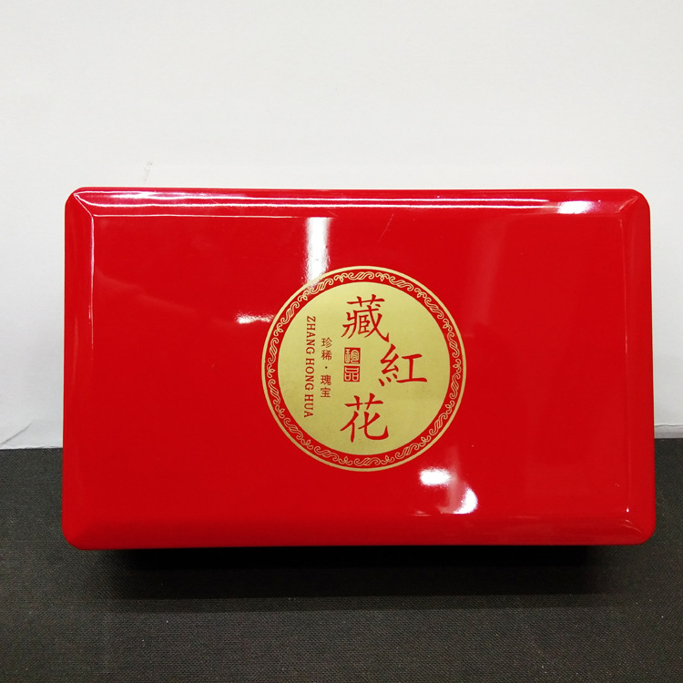 定制中国红包装礼盒 亮光喜庆木盒 藏红花礼品珍藏木盒批发详情6