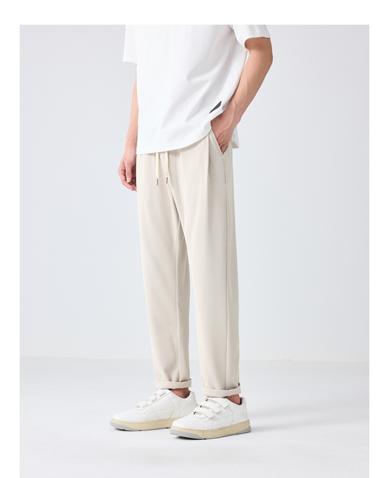 墨麦客华夫格肌理休闲裤男2023夏季新款松紧腰凉感男士裤子90656详情21