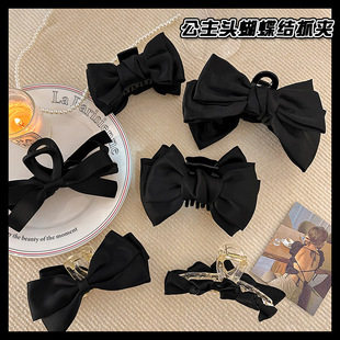 法式抓夹后脑勺发夹女ins韩国气质发卡头饰亚克力蝴蝶鲨鱼夹批发详情6