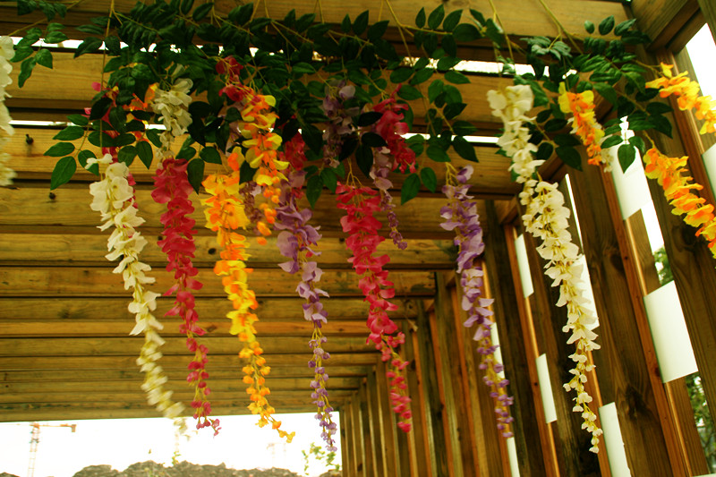 Long-branch delphinium, artificial hyacinth, artificial silk flower, single tall and long-branch wedding flowers for landscape direct sales pic 11