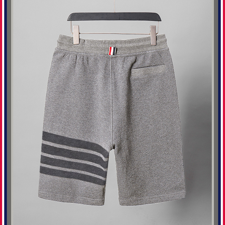TB teñido teñido cuatro barras rayas moda hombre verano moda pantalones de algodón moda marca pantalones medios pantalones deportivos pantalones casuales hombres pic 51
