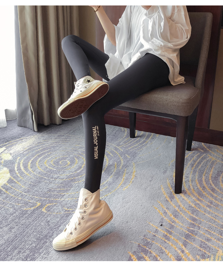 Shark skin leggings for women to wear outside in spring and autumn, high-waisted shark pants wholesale, thin slimming legs and lifting buttocks yoga Barbie pants pic 21