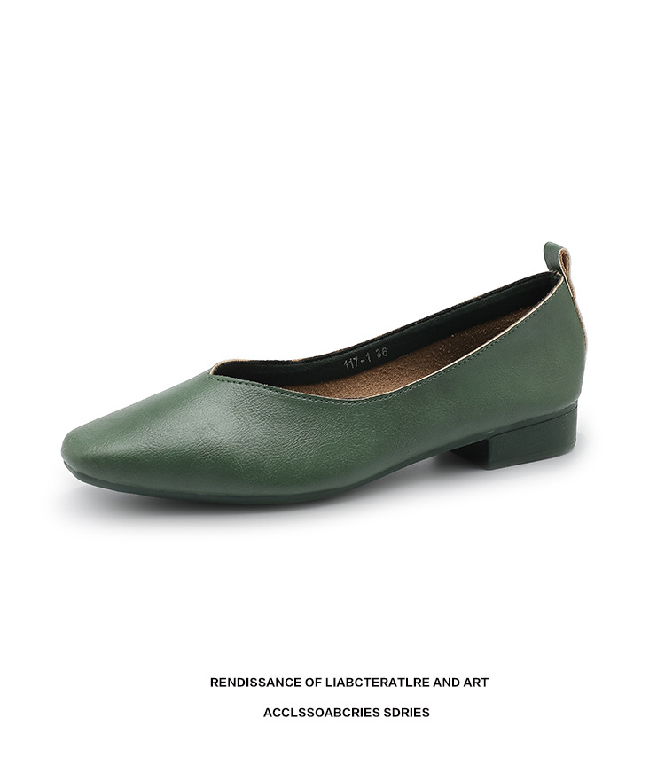 外贸跨境新款小方头浅口女士单鞋软底V口纯色工作鞋117-1#详情35