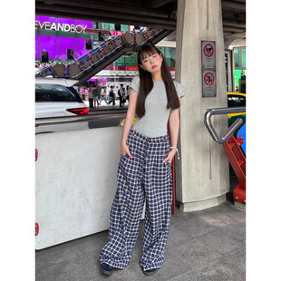 GAGD white Tencel wide-leg jeans for women, simple, loose and drape straight-leg jeans pic 3