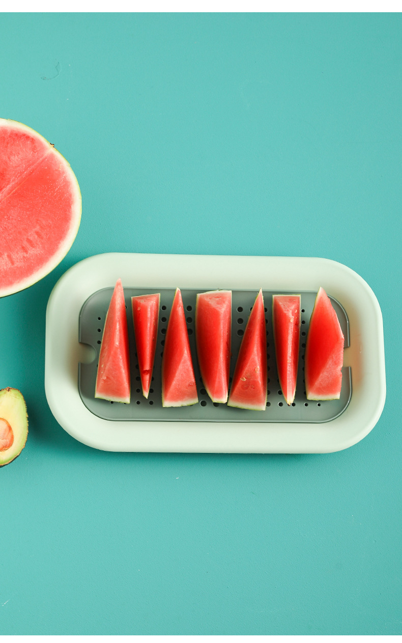 Creative and personalized modern double-layer draining tray, Nordic-style living room coffee table, candy basket, snack plate, fruit plate pic 15