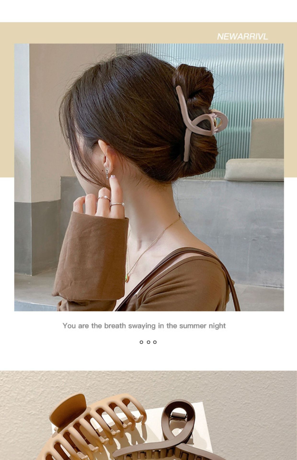 Korean-style large updo hair clips, high-end hairpins, shark clips, ins atmosphere, autumn and winter plush hair accessories pic 19