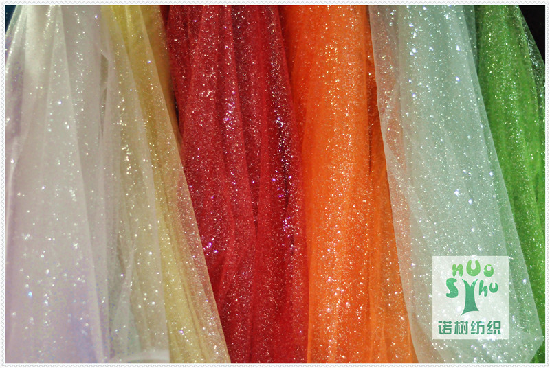 Mesh fabric, bright silver dot mesh fabric, toys, puffy skirts, headwear, hair accessories, performance costumes, wedding mesh fabric pic 3