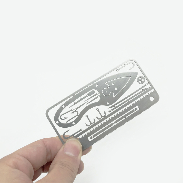 Cross-border new in-stock fishhook cards, multi-functional fishhooks, fishhook model plates, etched fishhooks can be processed according to samples pic 14