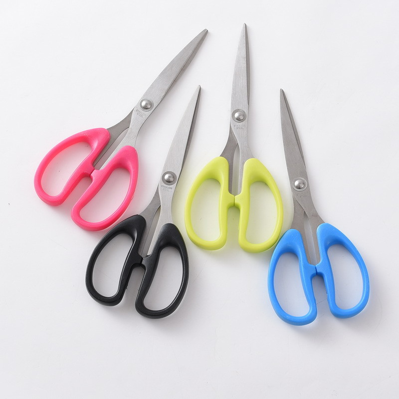 Factory direct supply of cross-border exclusive 6004 office paper-cutting hand scissors, stainless steel student stationery, household small scissors pic 5