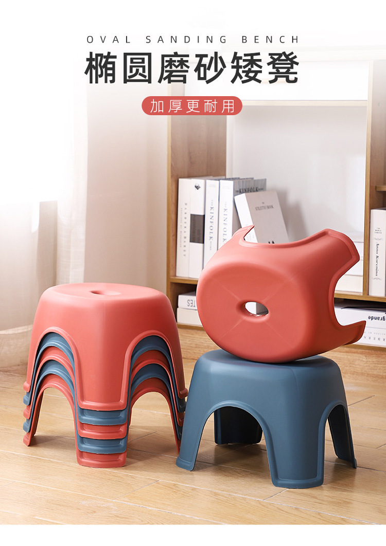 塑料板凳儿童凳家用踩脚防滑加厚胶凳换鞋凳子宝宝矮凳洗澡小凳子详情1