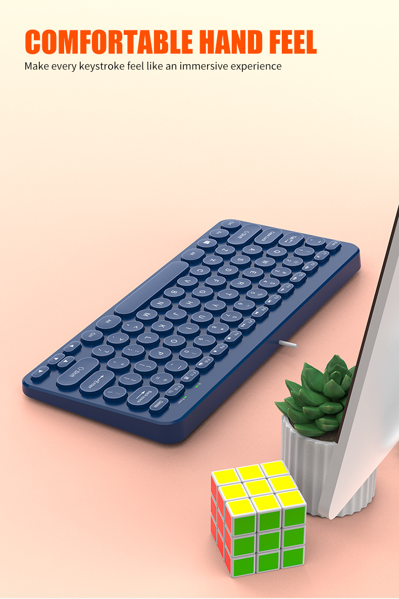 The K380 external keyboard for laptops, with retro round keycaps and silent keys, is a universal neutral keyboard for desktop laptops pic 22