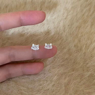 Frosted ear buckles, ins niche, trendy and individualistic flash sand earrings, fashionable, simple and cold style geometric ear rings and earrings pic 4