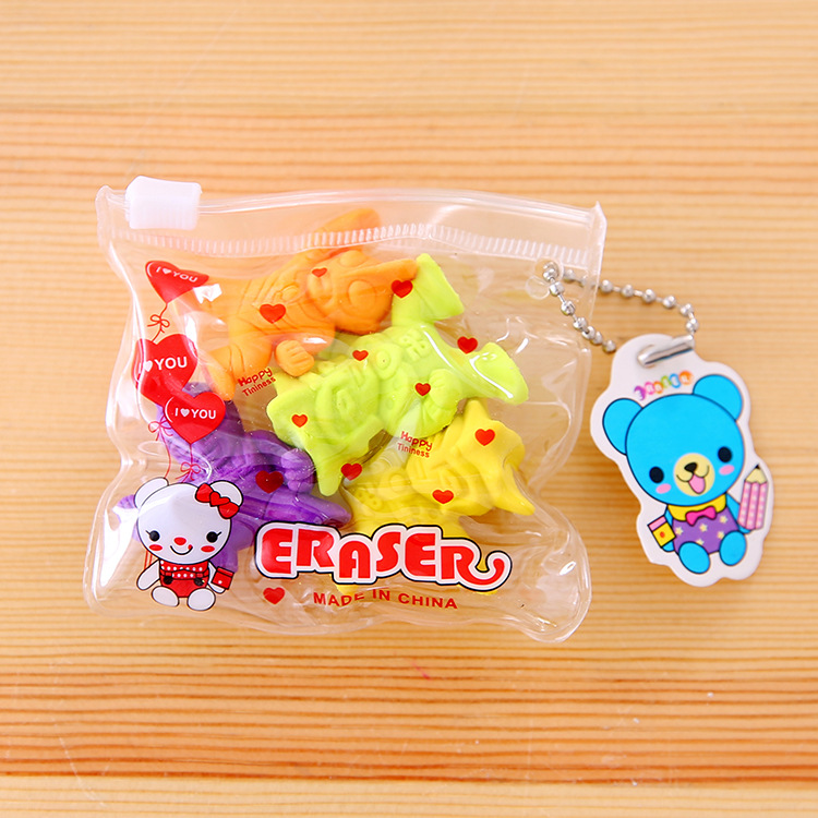 Zipper bag animal fruit cake, Christmas eraser, student prize, student eraser wholesale pic 6