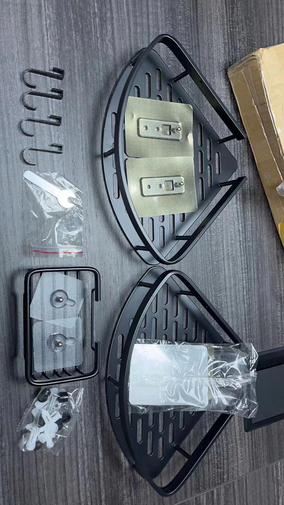 Bathroom tripod, bathroom wall storage rack, toilet, bathroom, shower room, wall-mounted storage rack without drilling holes pic 10