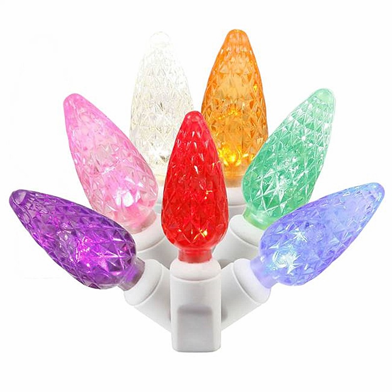 Cross-border new 16-color remote control LED strawberry light, RGB seven-color USB light string, festival wedding decoration, C6 color light pic 2