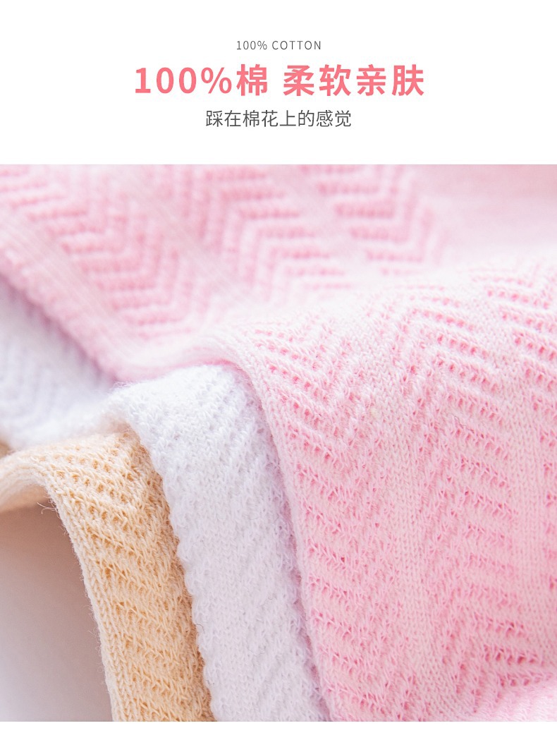 袜子女生网眼透气防臭吸汗女士短筒袜短袜夏天薄款船袜纯棉袜批发详情3