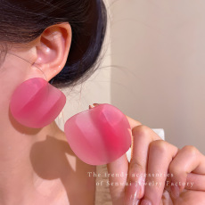 New Chinese-style vintage purple enamel earrings for women, unique and high-end earring, 2025 new retro earrings pic 5