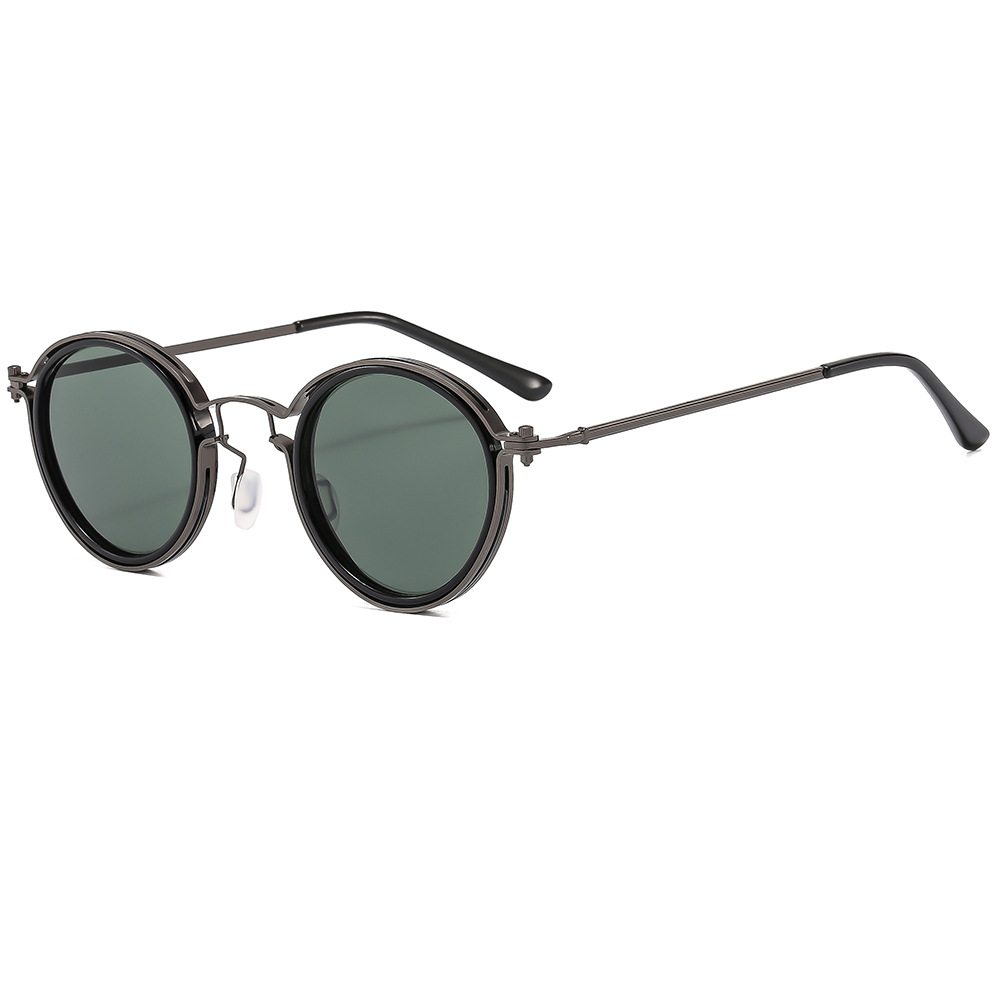 复古圆框金属墨镜太阳镜男女同款防蓝光眼镜跨境外贸批发男女详情20