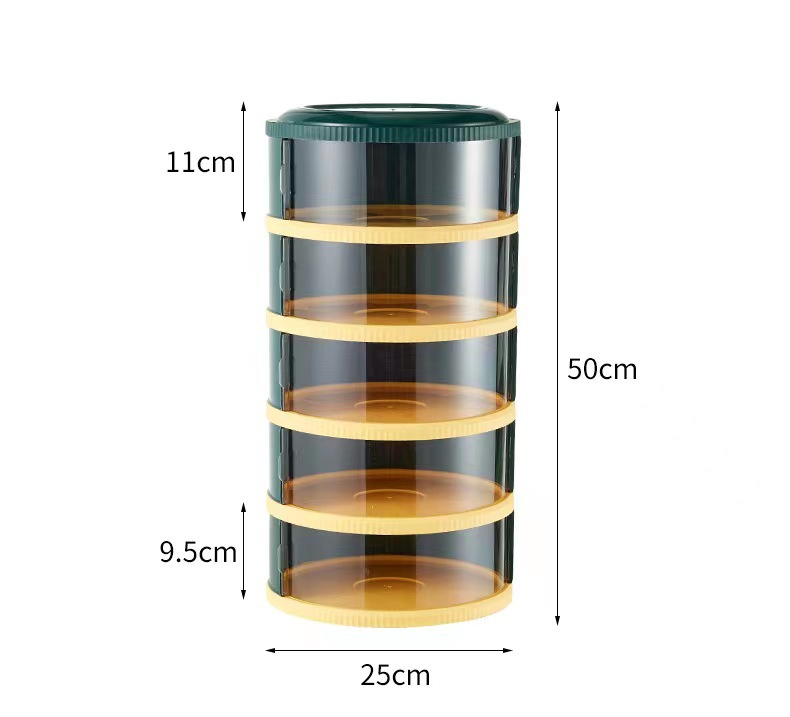 Folding vegetable cover, kitchen mosquito and fly-proof rice bowl, sliding door transparent leftover food cover, household rice bowl dust-proof food cover for heat preservation pic 7