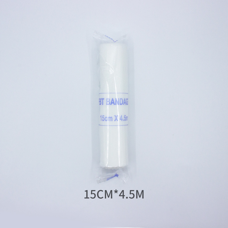 Disposable PBT elastic bandages for foreign trade, breathable wound bandaging and fixation gauze, stretchable elastic straps in stock pic 12