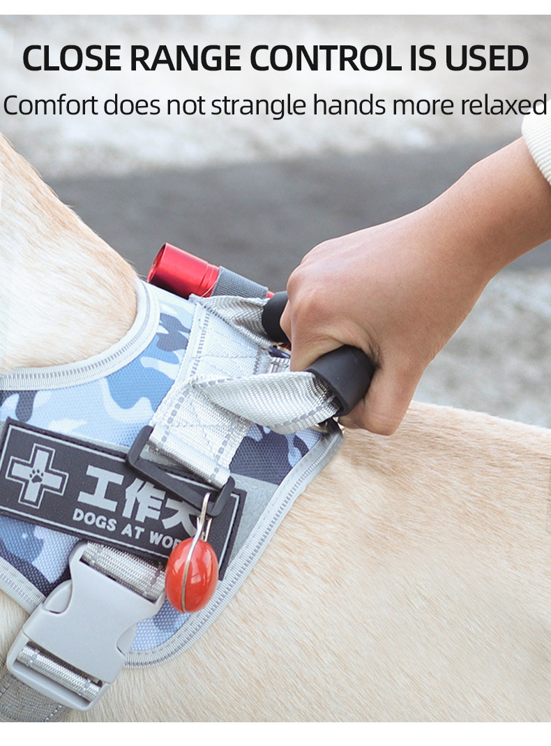 Pet chest and back strap explosion-proof camouflage print dog leash chest and back breathable and comfortable dog commuting pet chest and back pic 7