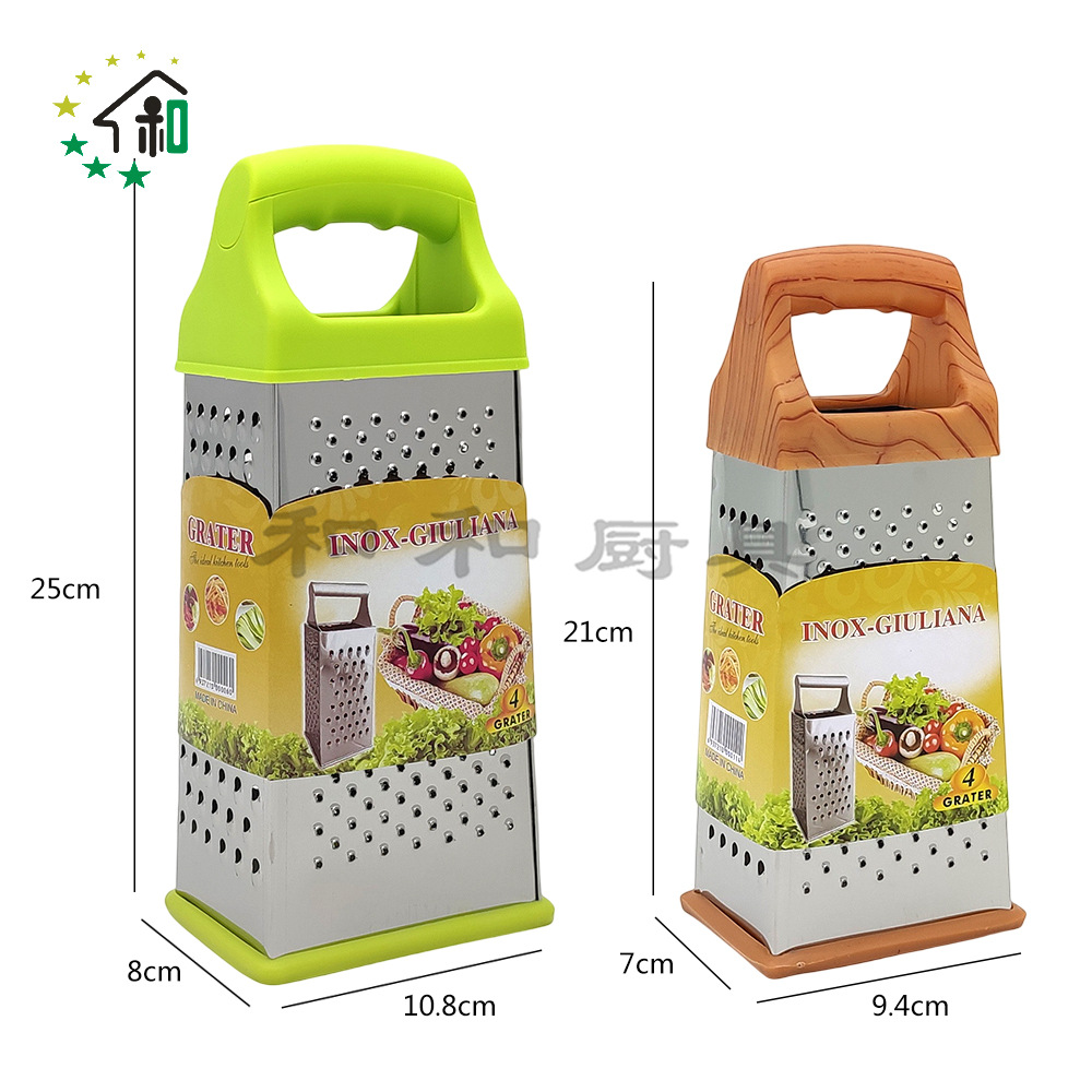 Stainless steel four-sided vertical kitchen multi-functional vegetable slicer, shredder, potato slicer, and vegetable scrubber pic 13