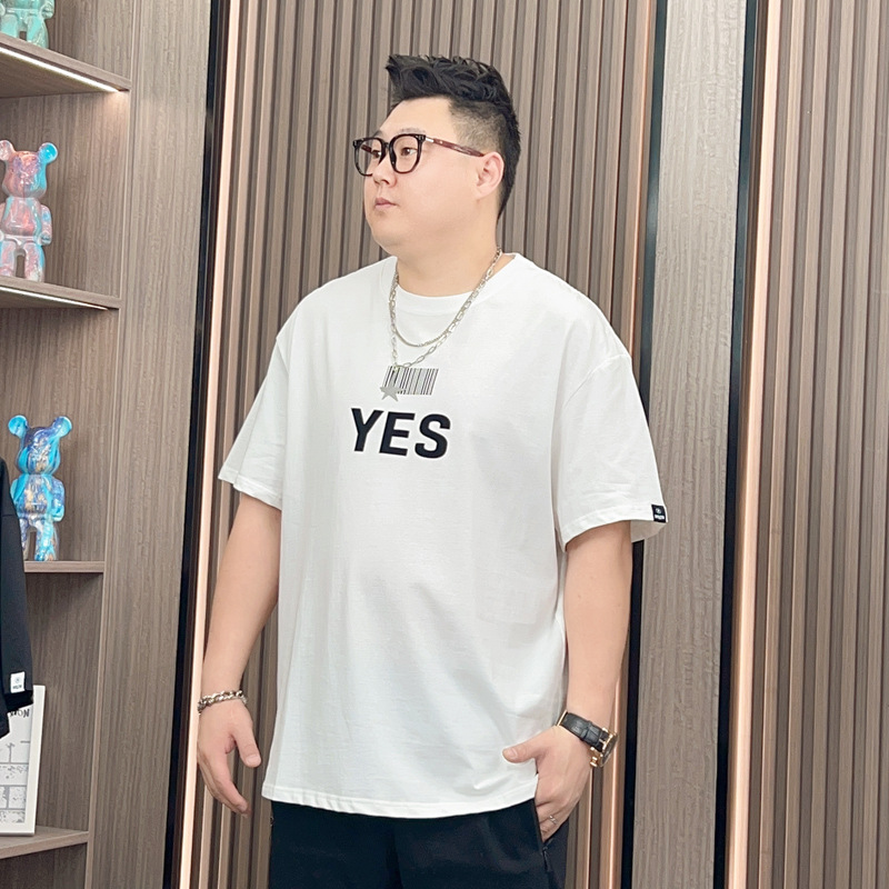 胖蝈蝈大码短袖男款夏季宽松大码t恤男加肥加大男士休闲子半袖详情17