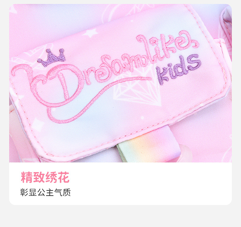 新款小学生书包女冰箱开门轻便大容量1-6年级梦幻儿童双肩包批发详情19