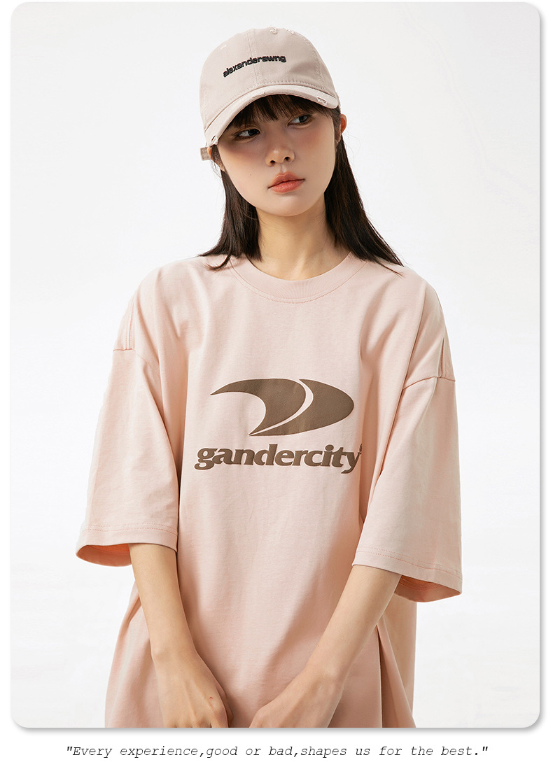 韩路男装 潮牌印花宽松短袖T恤男女夏季新款纯棉情侣美式复古体恤详情27