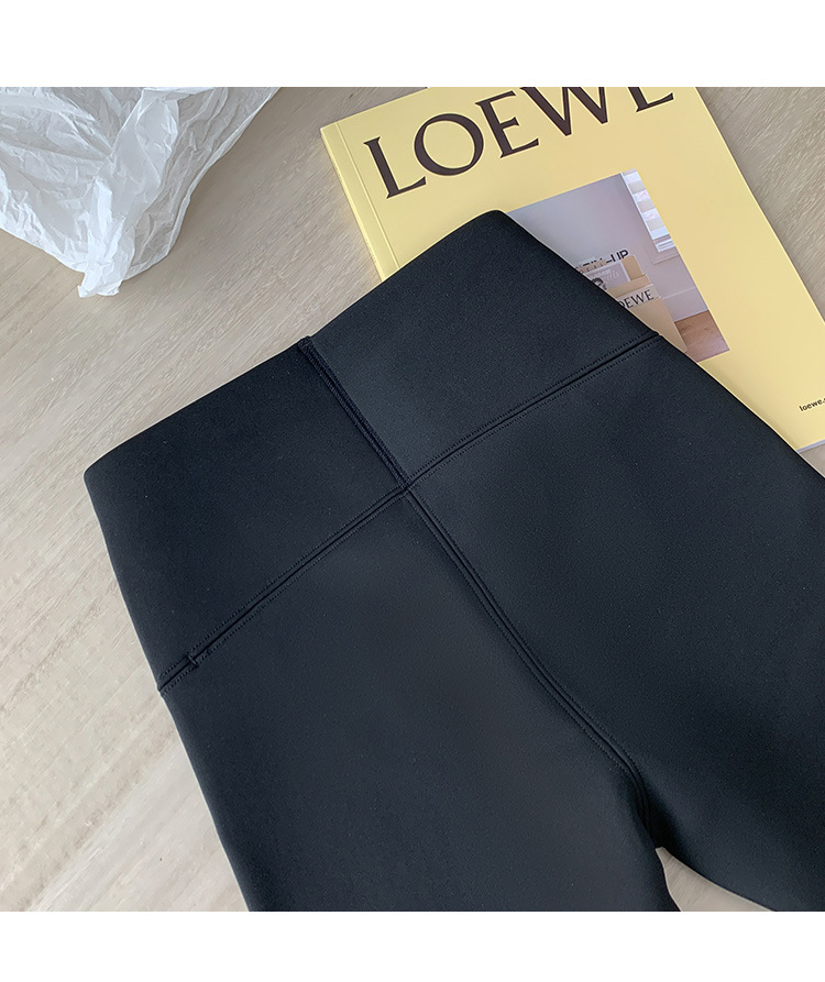 2022 Autumn/winter latex Barbie pants, sports yoga fleece leggings, high-waisted, hip-lifting and belt-tightening shark pants for women wholesale pic 54