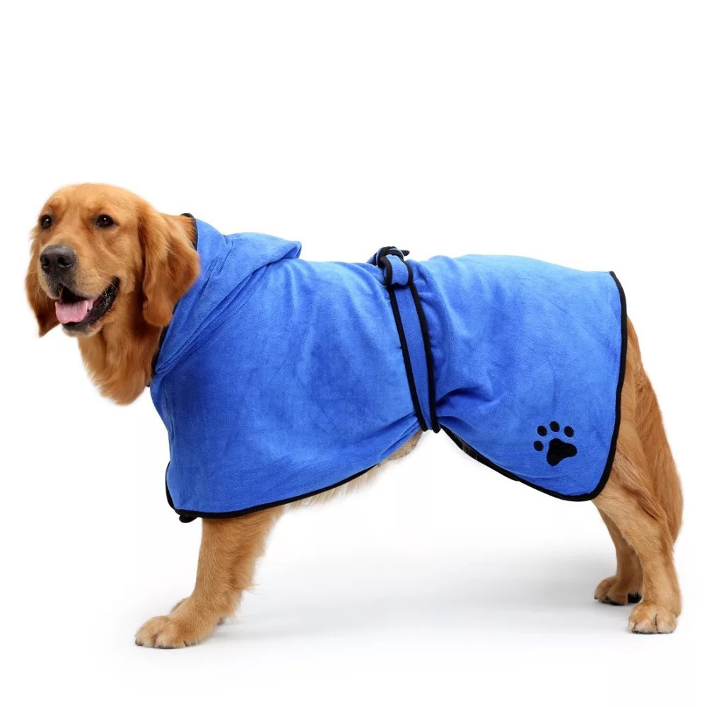 Pet bathrobes, highly absorbent dog towels, high-quality, soft and comfortable super fiber cat bath towels pic 11