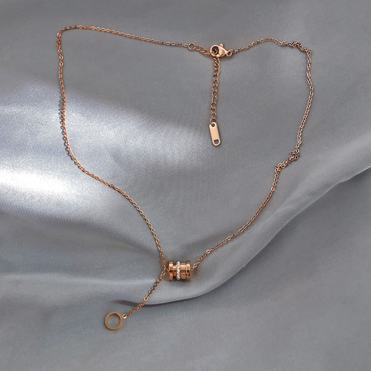 钛钢不掉色小蛮腰轻奢项链女2023年网红小众高级设计感颈链锁骨链详情10
