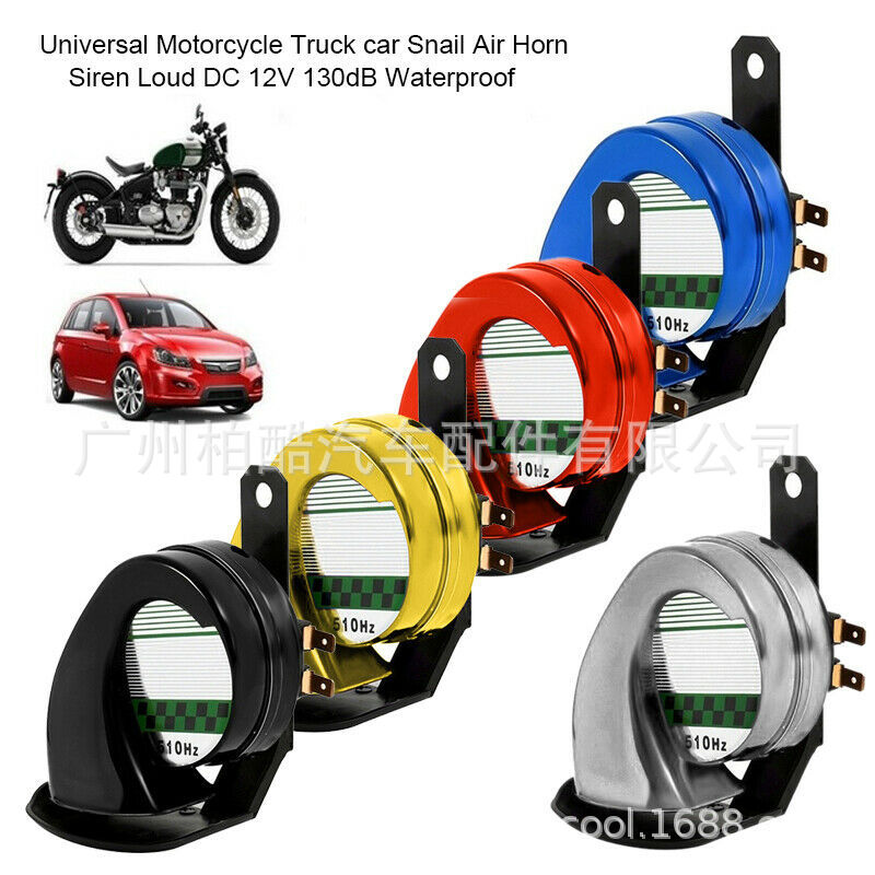 Foreign trade car snail horn, motorcycle, truck, truck with baffle, waterproof horn, electrical horn, complete color range pic 2