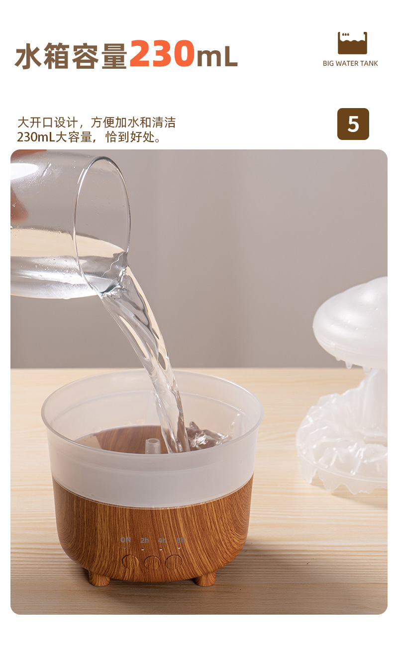Small portable air humidifier, household large fog capacity, mini desktop humidifier, automatic fragrance sprayer pic 8