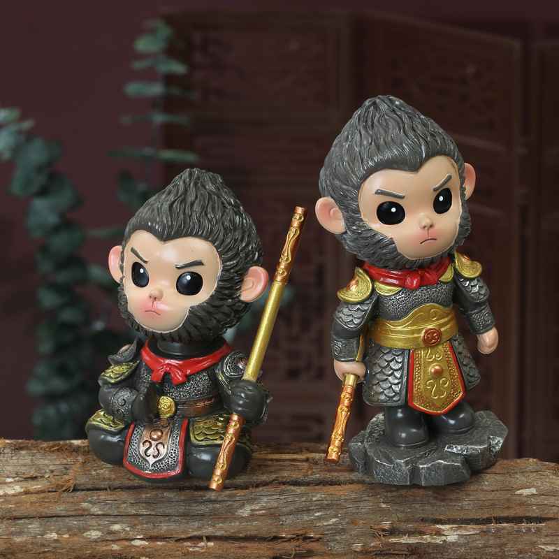 神话悟空Q版可爱卡通公仔桌面孙悟空车载摇头摆件送男友礼物详情6