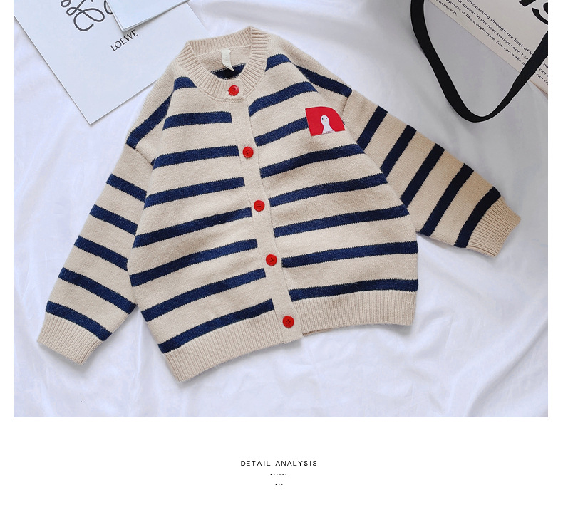 女童秋款针织开衫2023秋季新款中小童宝宝洋气毛衣t恤牛仔三件套详情27