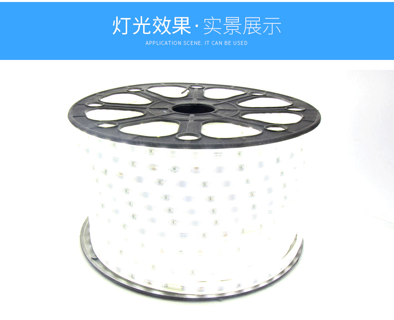 The manufacturer sells 5730 high-voltage 220v light strips, 120 beads slanted double-row all-copper core indoor and outdoor silicone led light strips pic 7