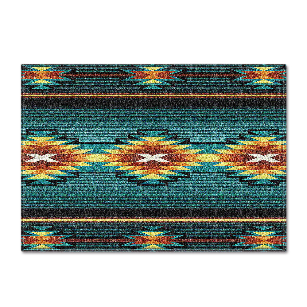 Ethnic-style retro European-patterned large carpet, square floor mat, cross-border manufacturer supply, one-piece consignment, stripes pic 16