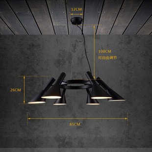 loft复古工业风餐厅吧台铁艺吊灯美式简约客厅书房创意灯具详情25
