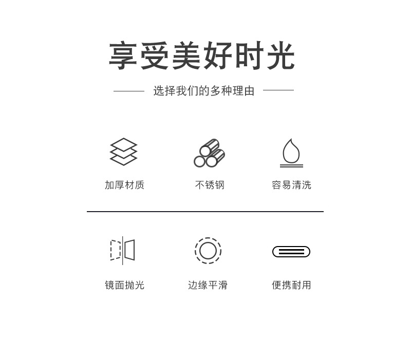 A complete set of tableware, including stainless steel spoons and chopsticks, portable tableware set, a set of chopsticks and spoons, and a three-piece set of knives and forks pic 3