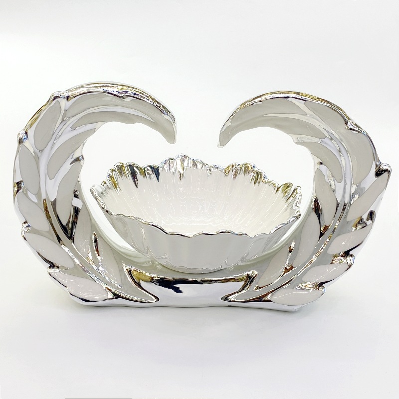 Light luxury style coffee table, high-end fruit plate, 2022 new style living room ceramic fruit plate, home creative candy display pic 18
