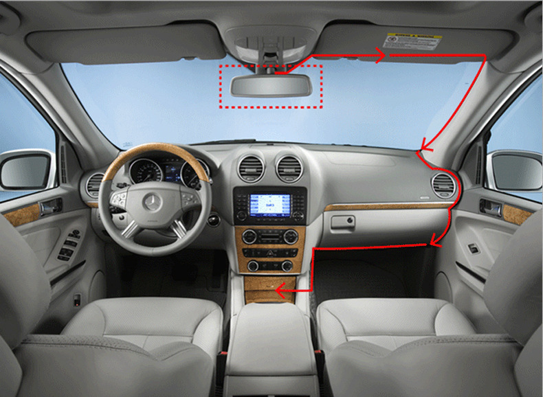 12寸海思2k超清全屏触摸流媒体后视镜行车记录仪双镜头带倒车影像详情15