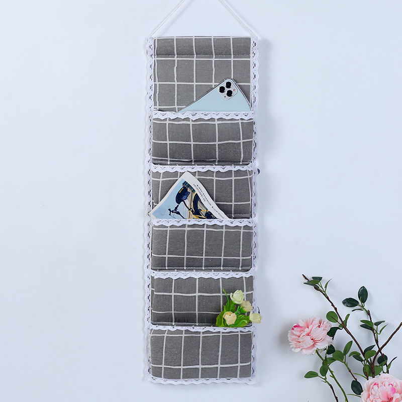 收纳袋棉麻宿舍挂袋墙挂式多层门后厨房卫生间床上壁挂悬挂式杂物详情13