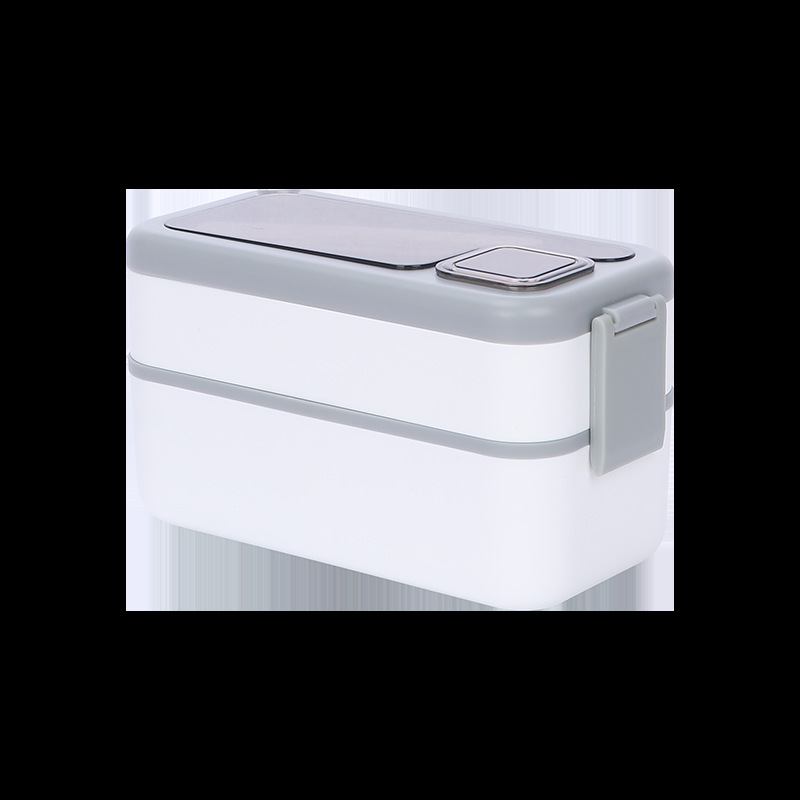 轻食沙拉餐盒跨境饭盒密封创意时尚便当盒带酱料盒配餐具双层分格详情16