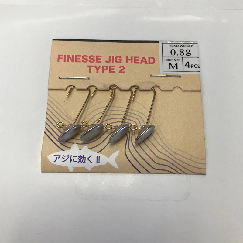 Musta bismuth alloy lead-head hook root fishing, fine hook with barbs, soft bait, fine fishing for sea bass, black sea bream and mandarin fish pic 2