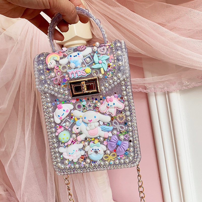 新款儿童手工制作材料包粘贴小饰品diy奶油果冻拎包背包生日礼物详情30