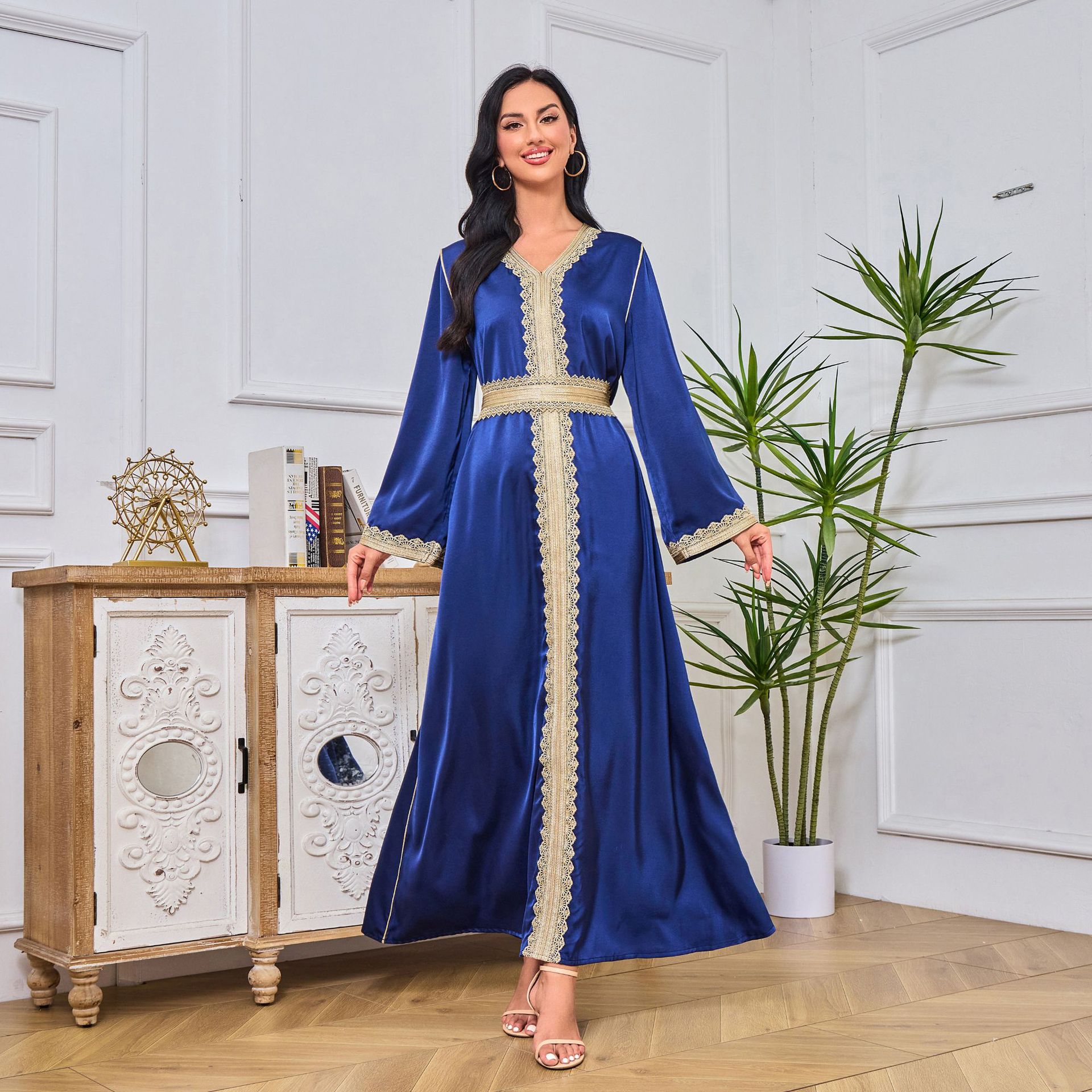 MT029 Middle East Cross-border Trade Arab Clothing, robes, embroidered cardigans, vests, two-piece dresses, ebay pic 8