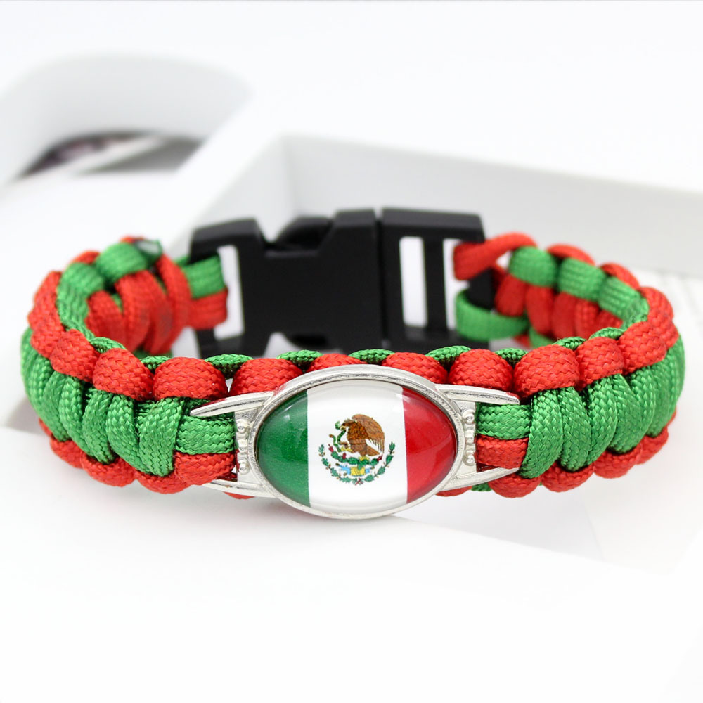 世界各国国旗手环 委内瑞拉 巴拉圭  国旗伞绳编织手链详情8