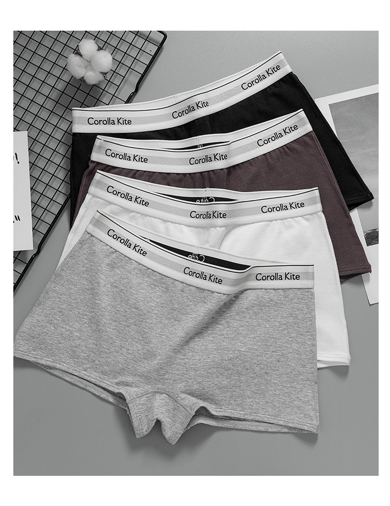 秋冬全棉散装内裤女纯棉裆7A中腰抗菌打底裤透气女士平角三角裤详情6